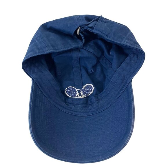 Smathers & Branson Navy Blue Tennis Baseball Hat Cap Needlepoint Adjustable - Picture 2 of 4